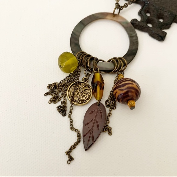 BOHO style Charm necklace abalone shell - Picture 2 of 7